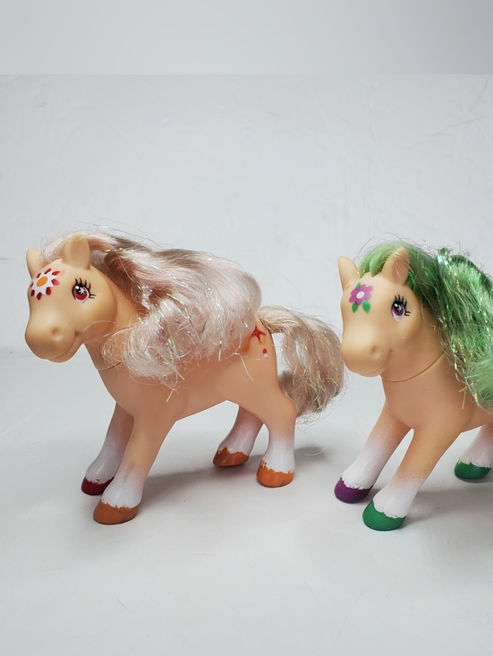 Lanard Other - 90's Lanard Pony Tails Toys Glitter Hair Ponies Lot of 2 Vintage Horses